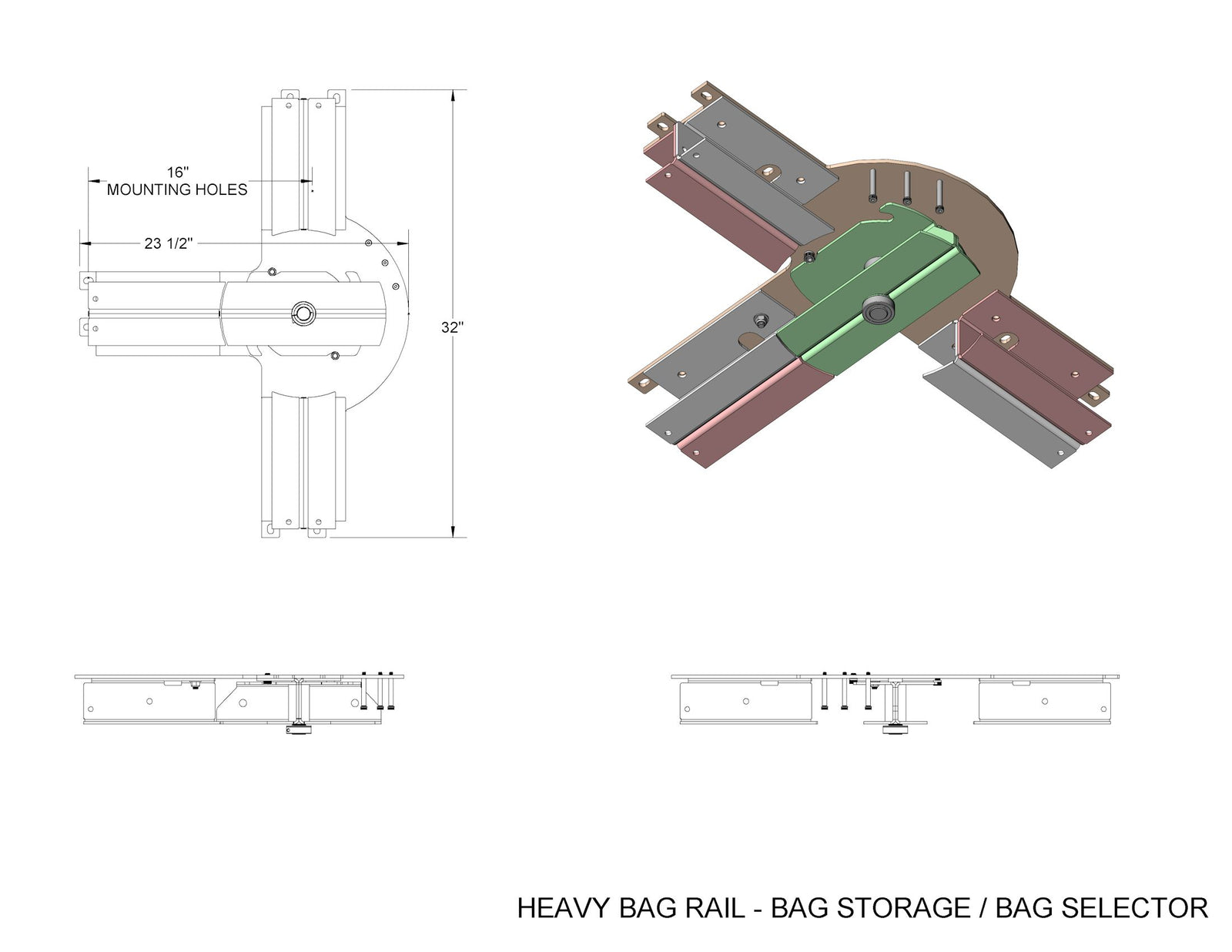 heavy bag rack system