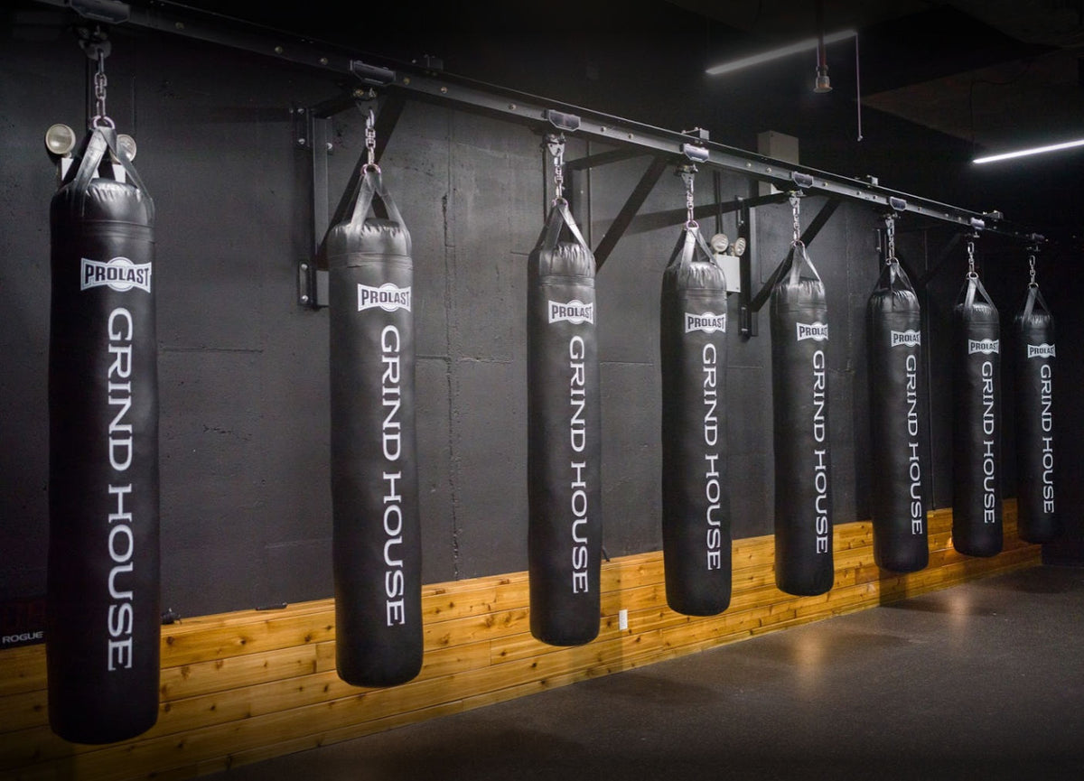 heavy bag rail system