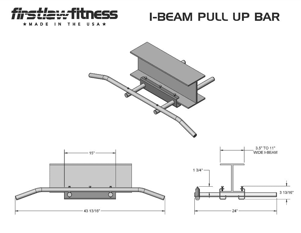 I-beam pull up bar