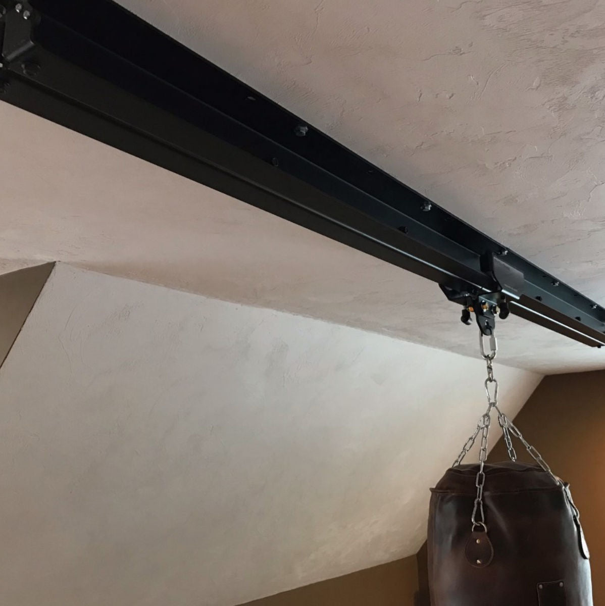 heavy bag rail system