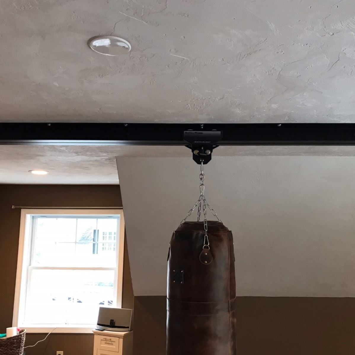 heavy bag rail system