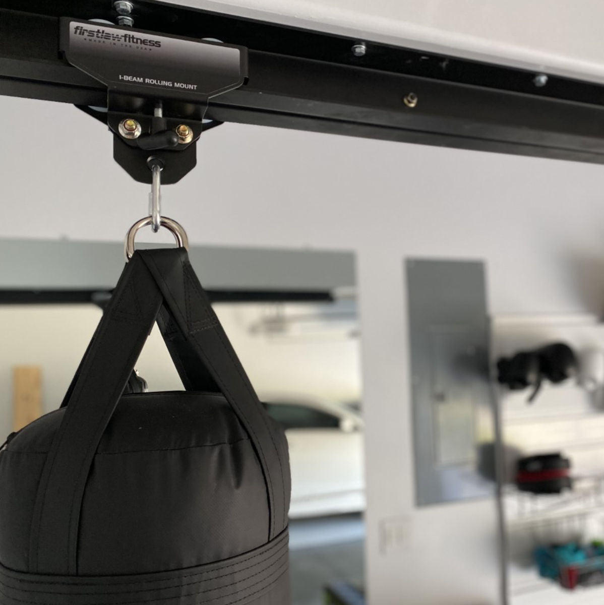 heavy bag rail system