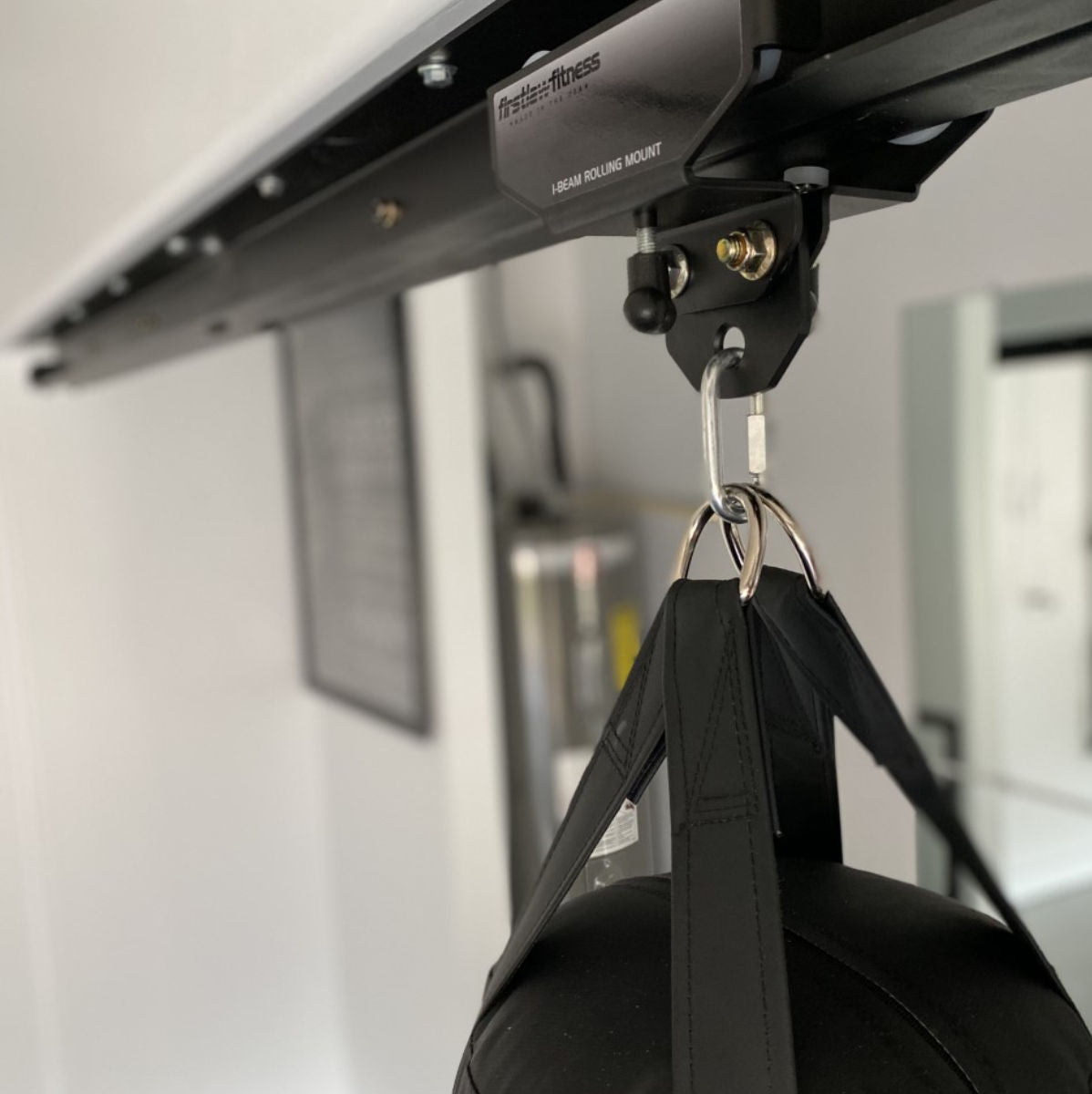 heavy bag rail system